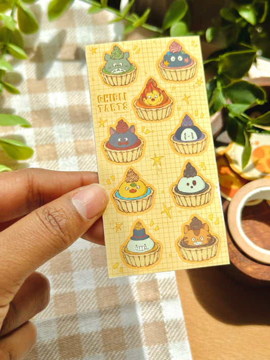 ghibli tarts sticker sheet