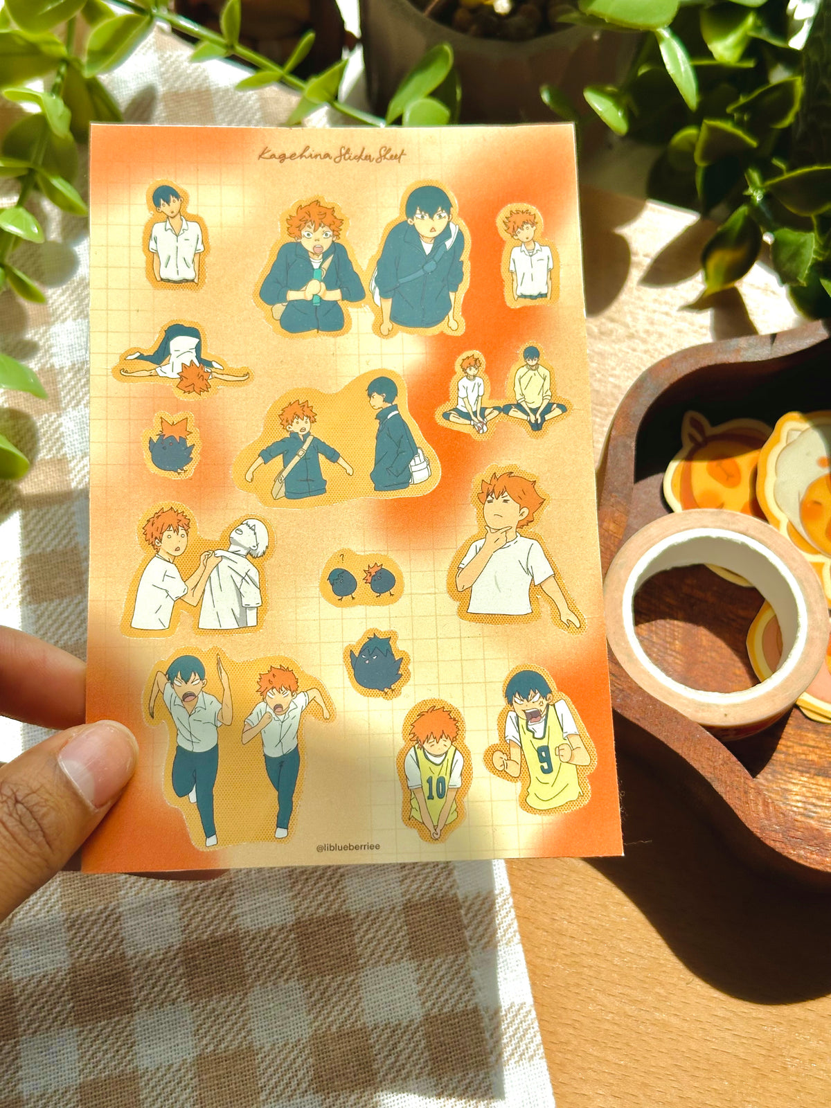 kage-hina sticker sheet