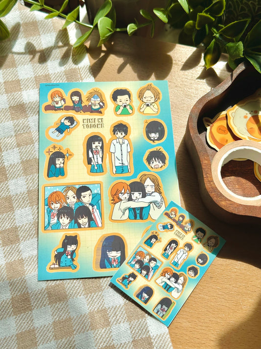 kimi ni todoke sticker sheet