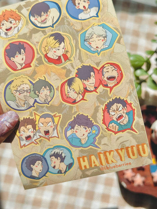 Haikyuu Sticker sheet
