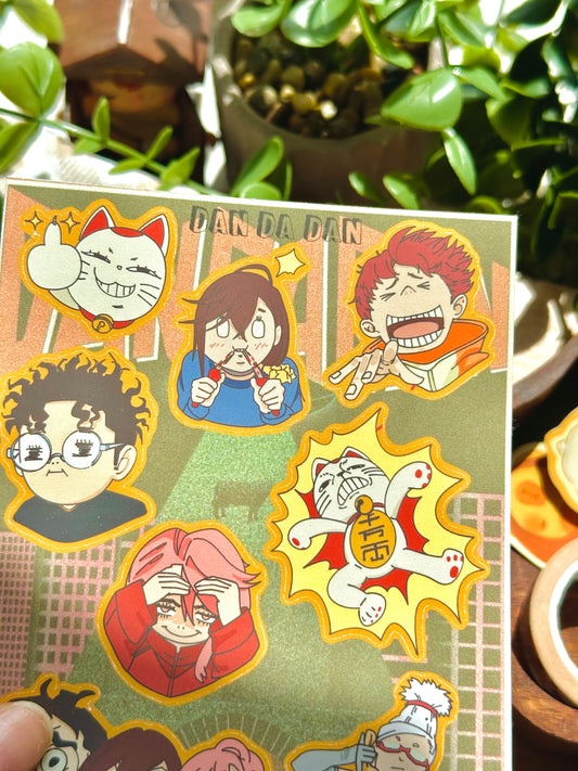 dan da dan sticker sheet