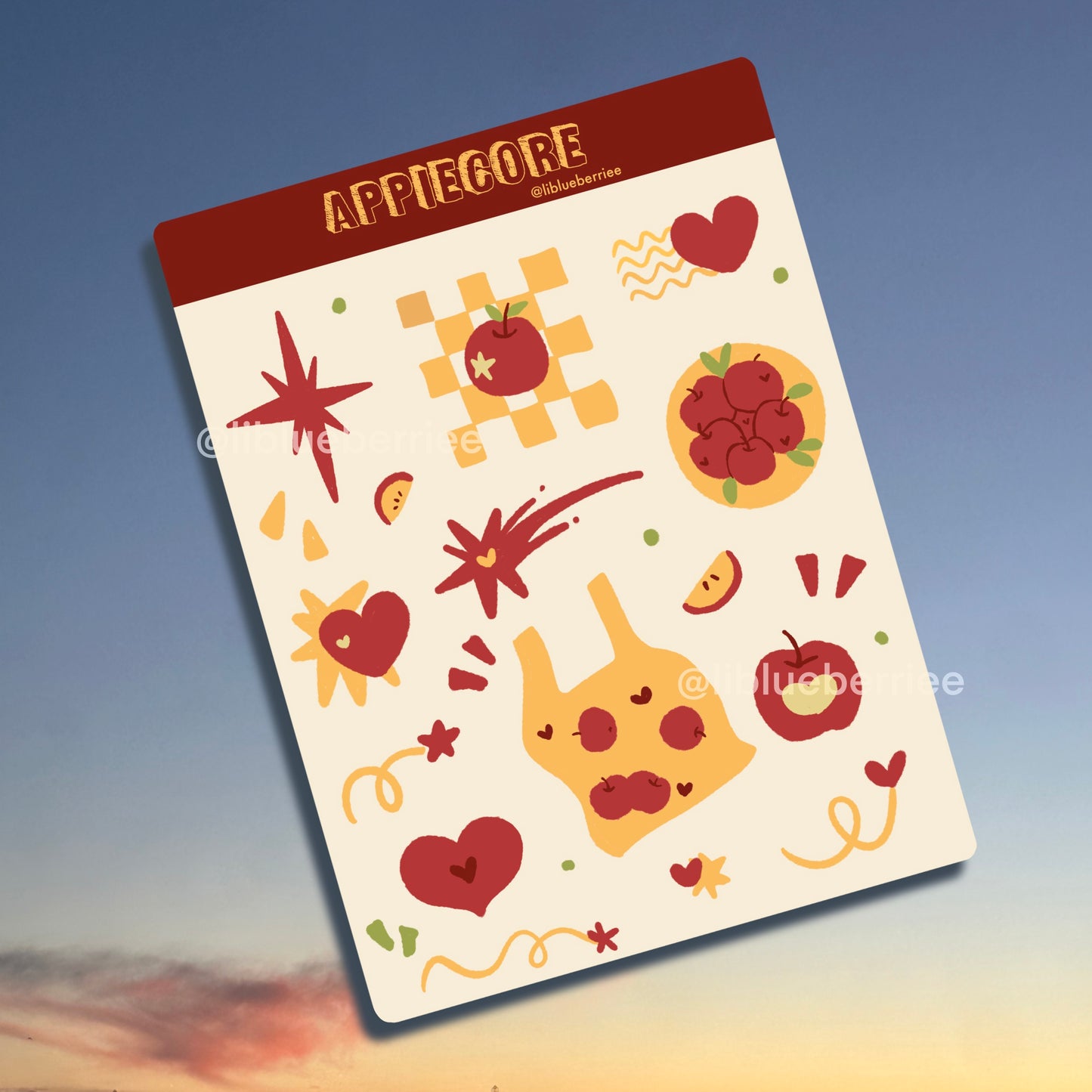 apple core - sticker sheet