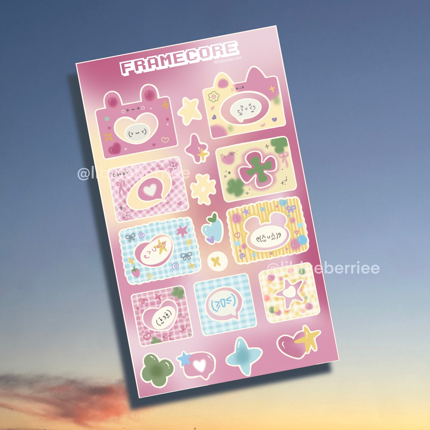 frame core - sticker sheet