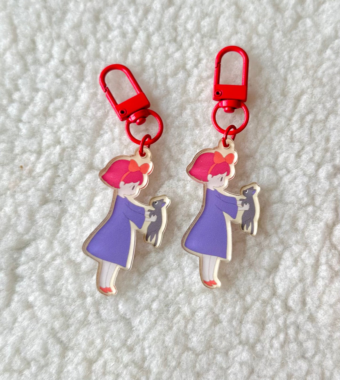 kiki & jiji acrylic keychain