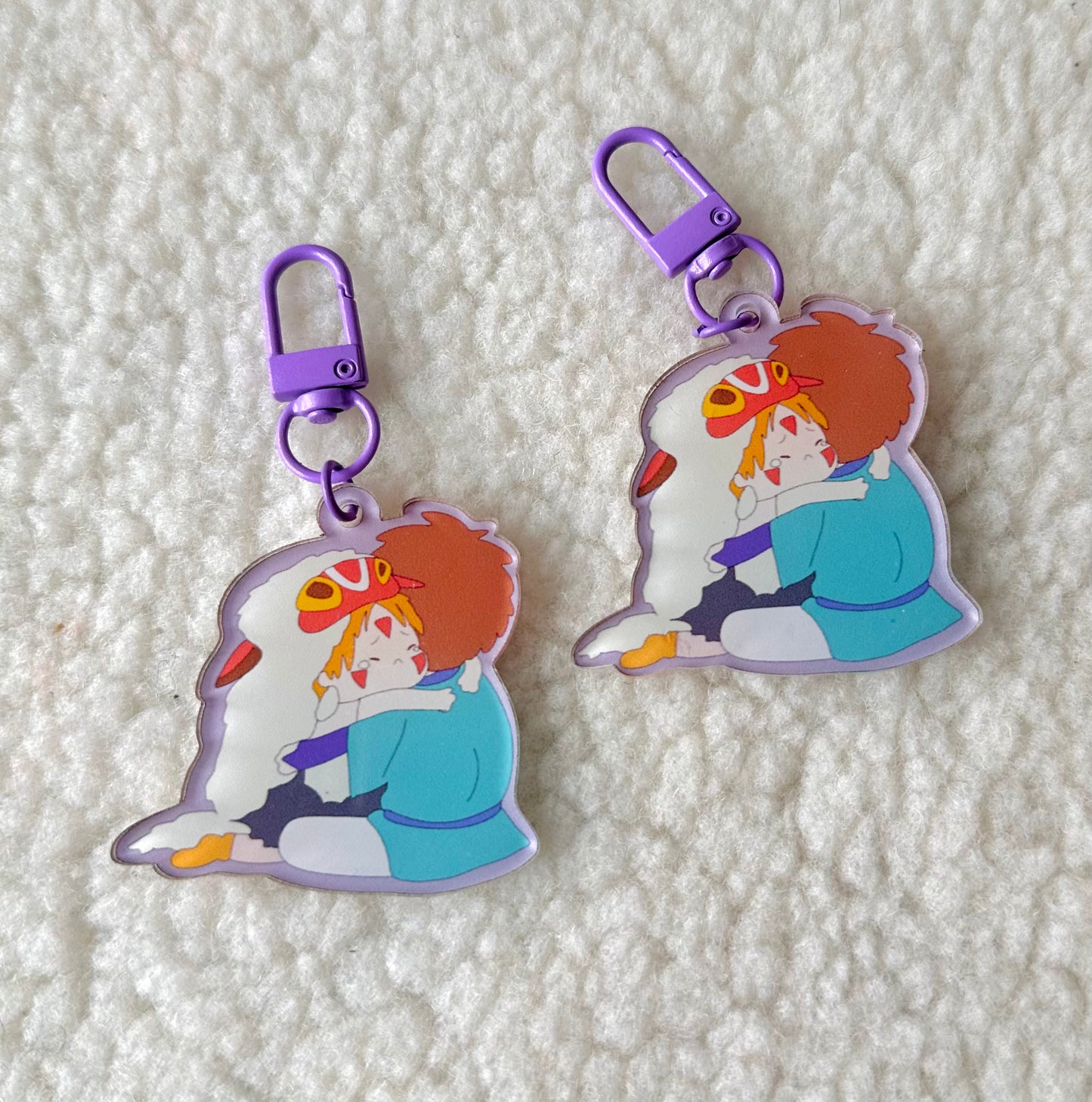 princess mononoke couple^acrylic keychain