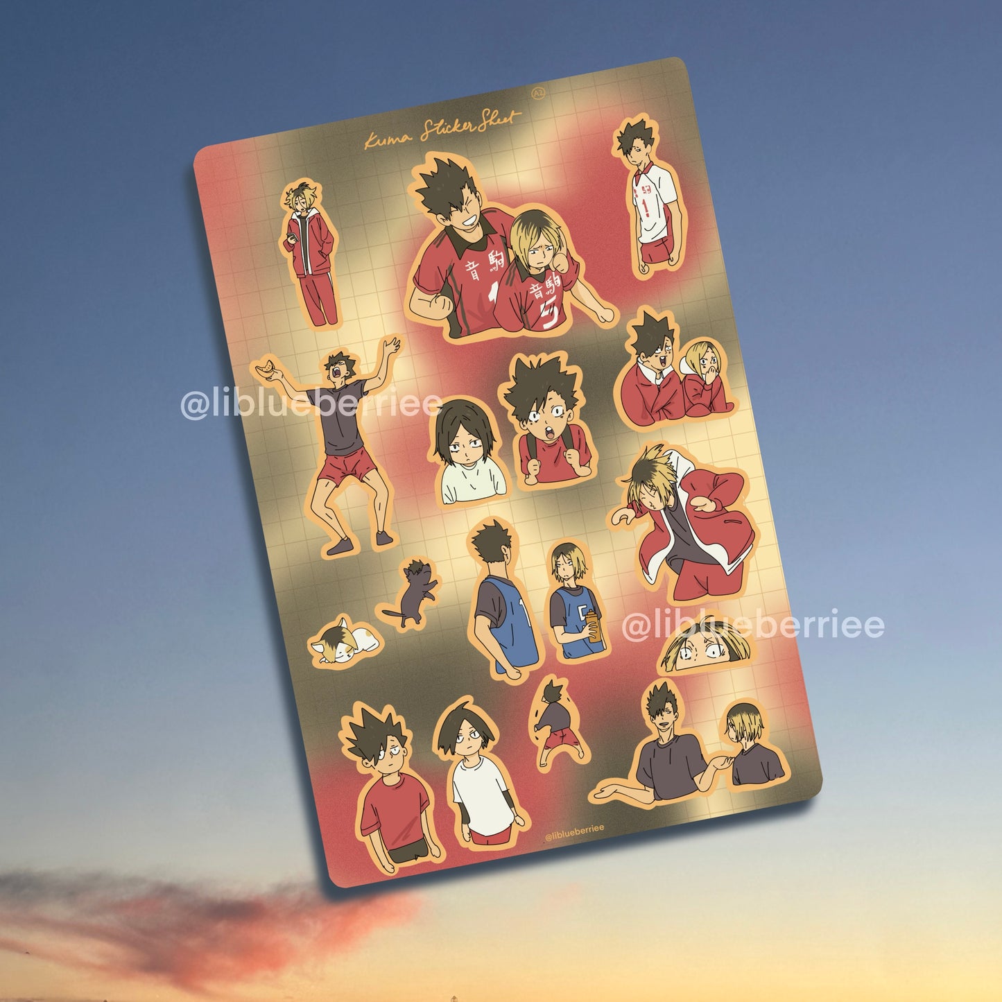 kuro-kenma sticker sheet