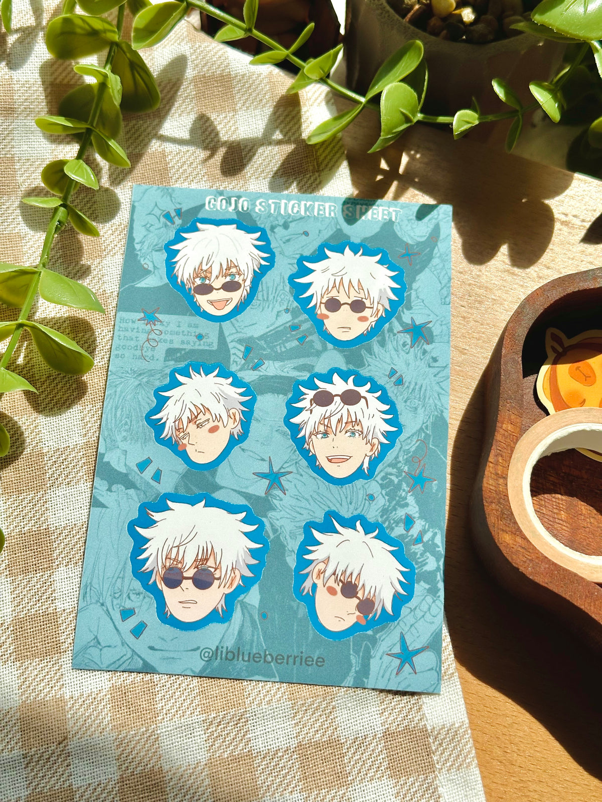 gojo sticker sheet