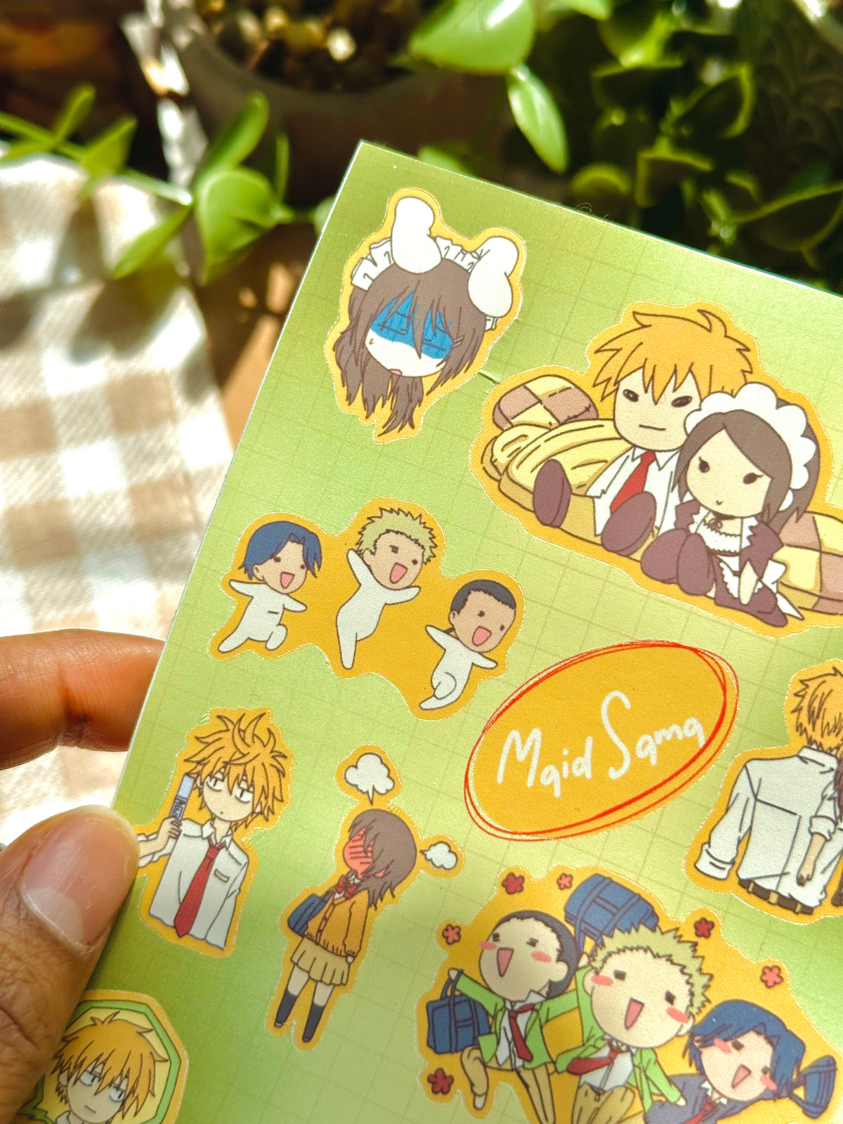 maid sama sticker sheet