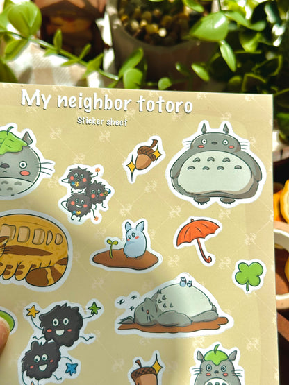 my neighbour totoro- ghibli sticker sheet