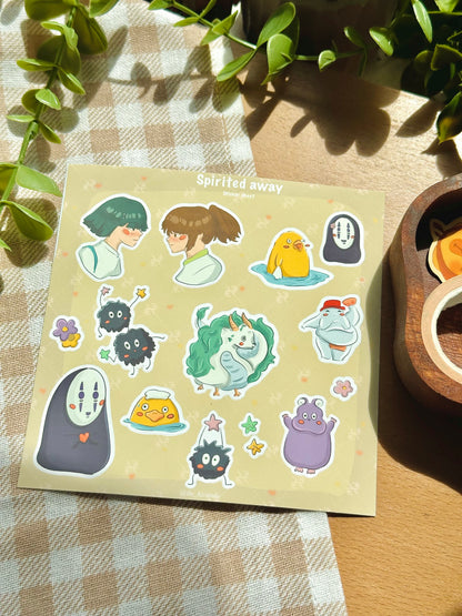 spirited away- ghibli sticker sheet