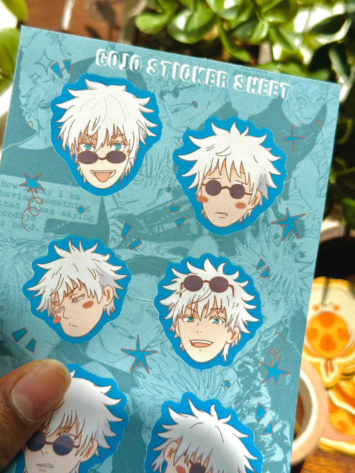 gojo sticker sheet