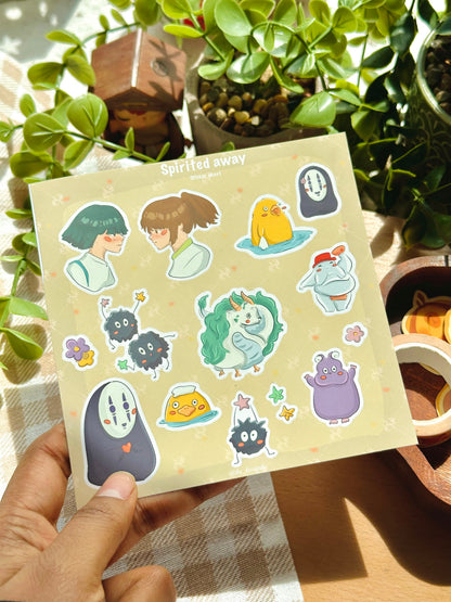spirited away- ghibli sticker sheet