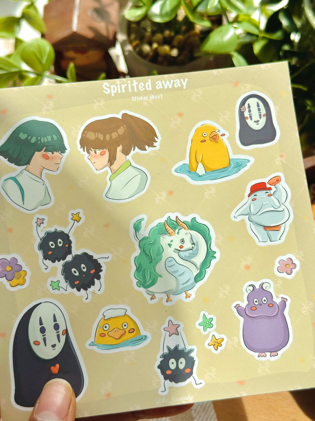 spirited away- ghibli sticker sheet
