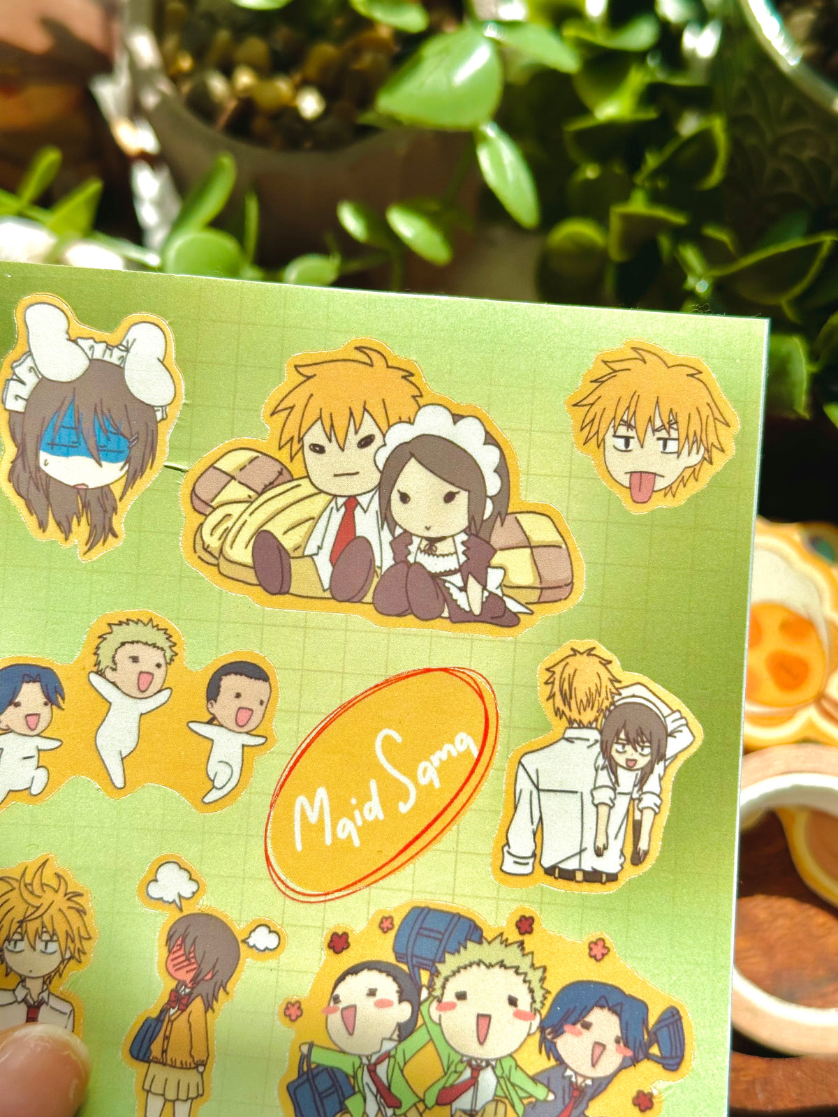 maid sama sticker sheet