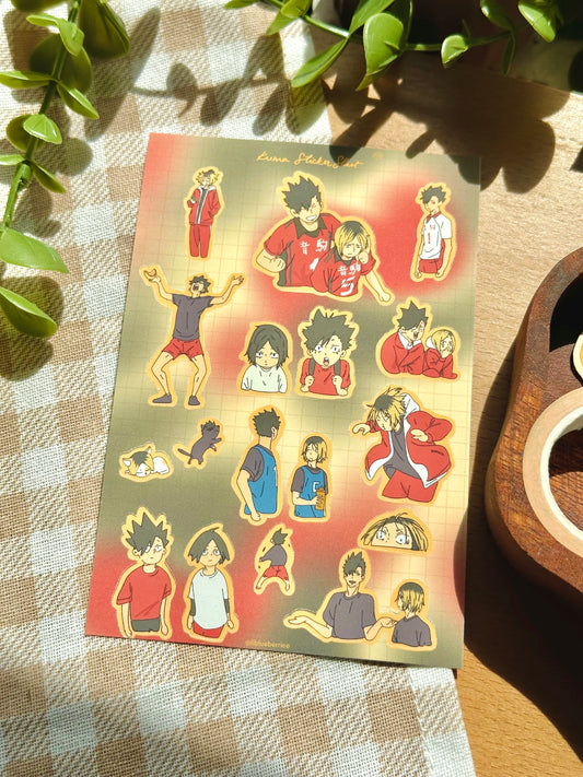 kuro-kenma sticker sheet