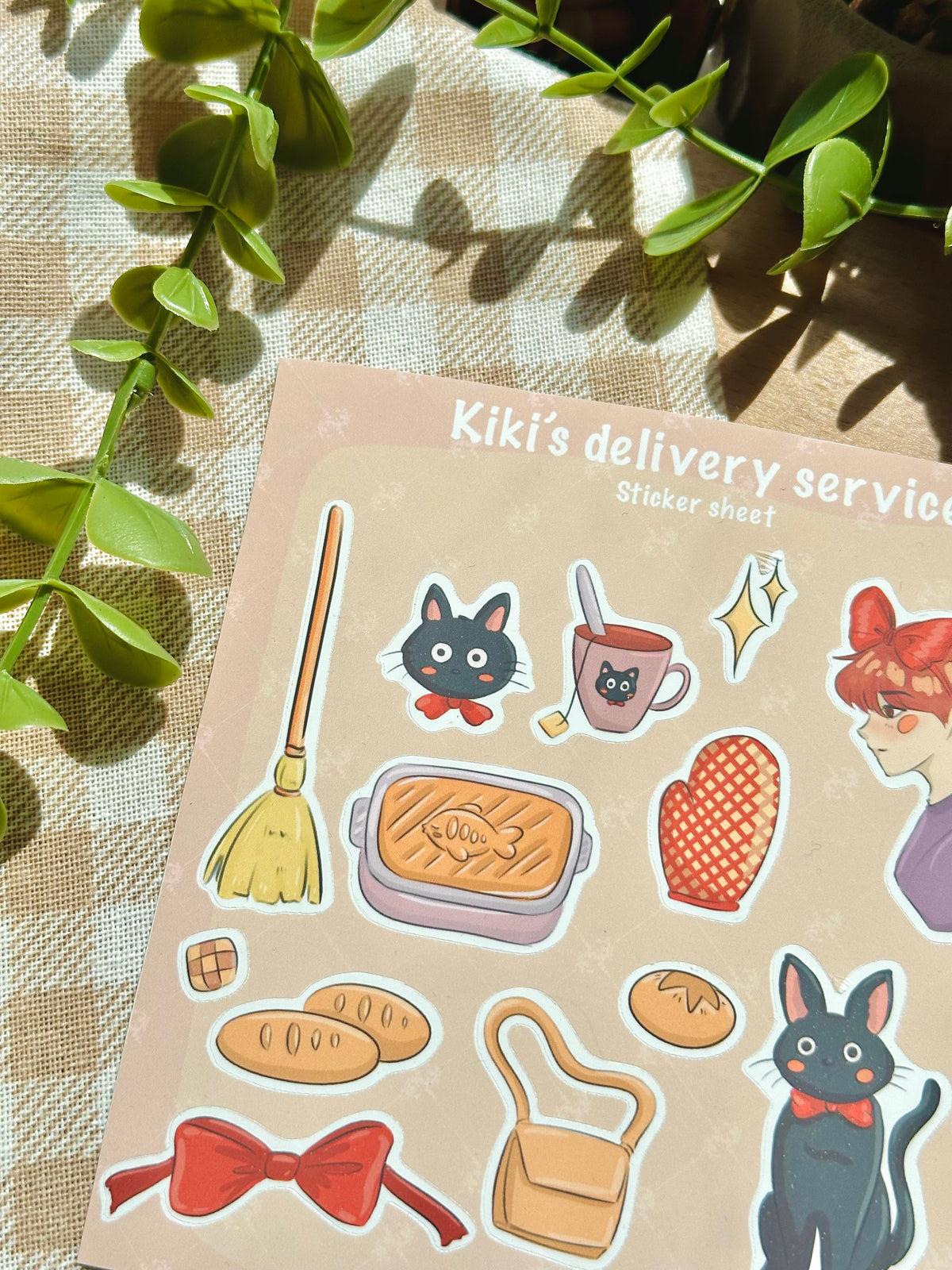 kikis delivery service- ghibli sticker sheet