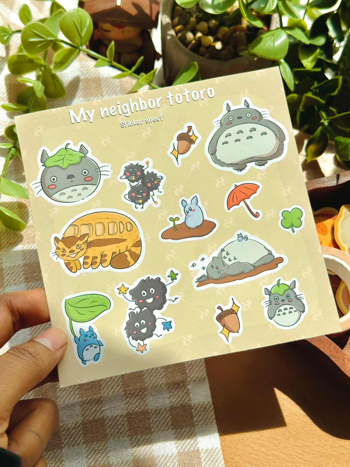 my neighbour totoro- ghibli sticker sheet