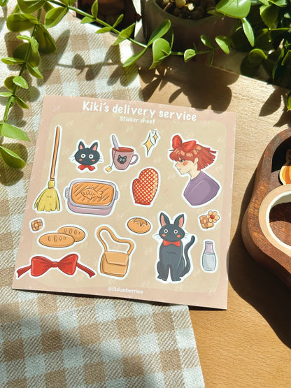 kikis delivery service- ghibli sticker sheet