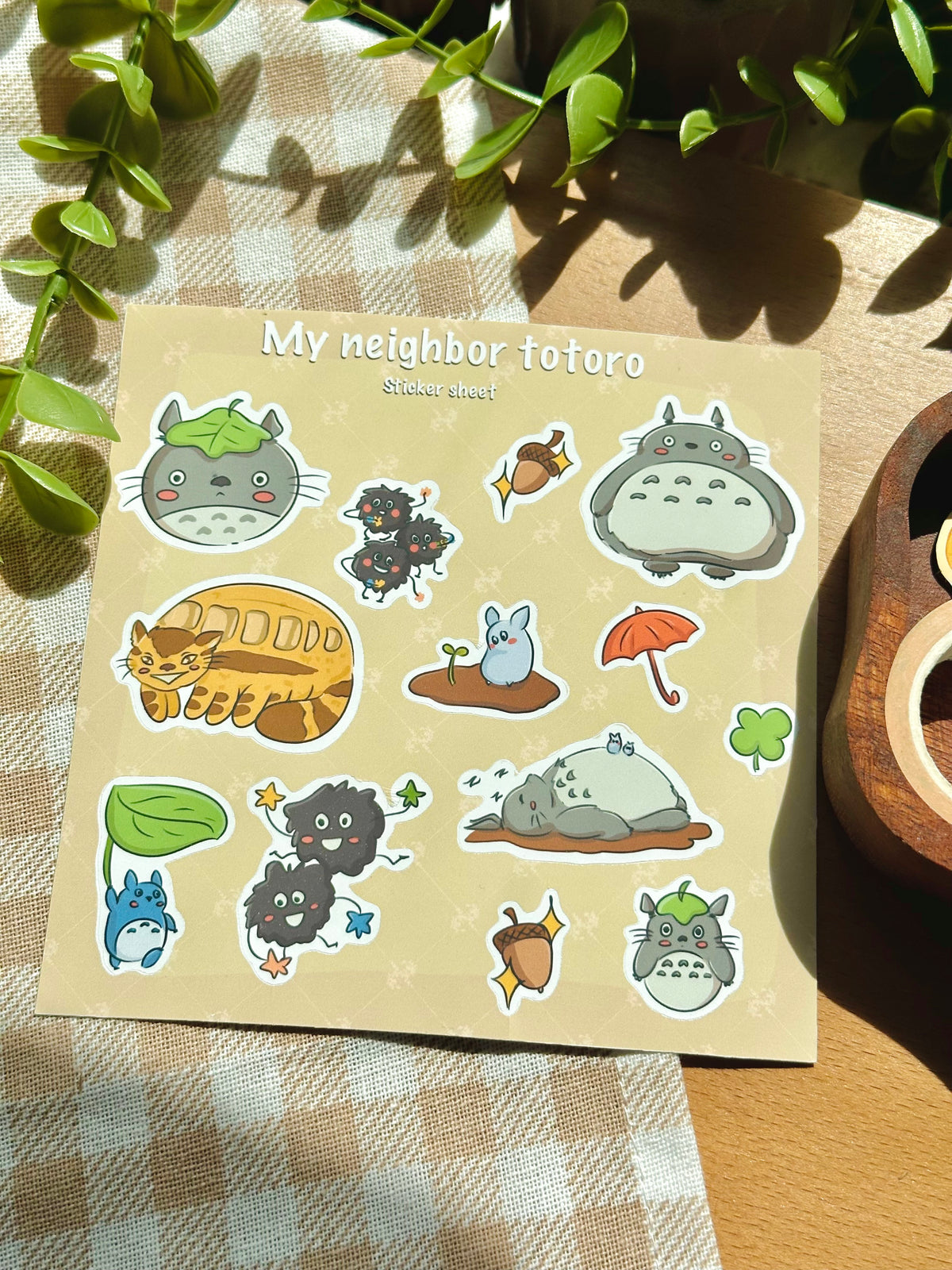 my neighbour totoro- ghibli sticker sheet