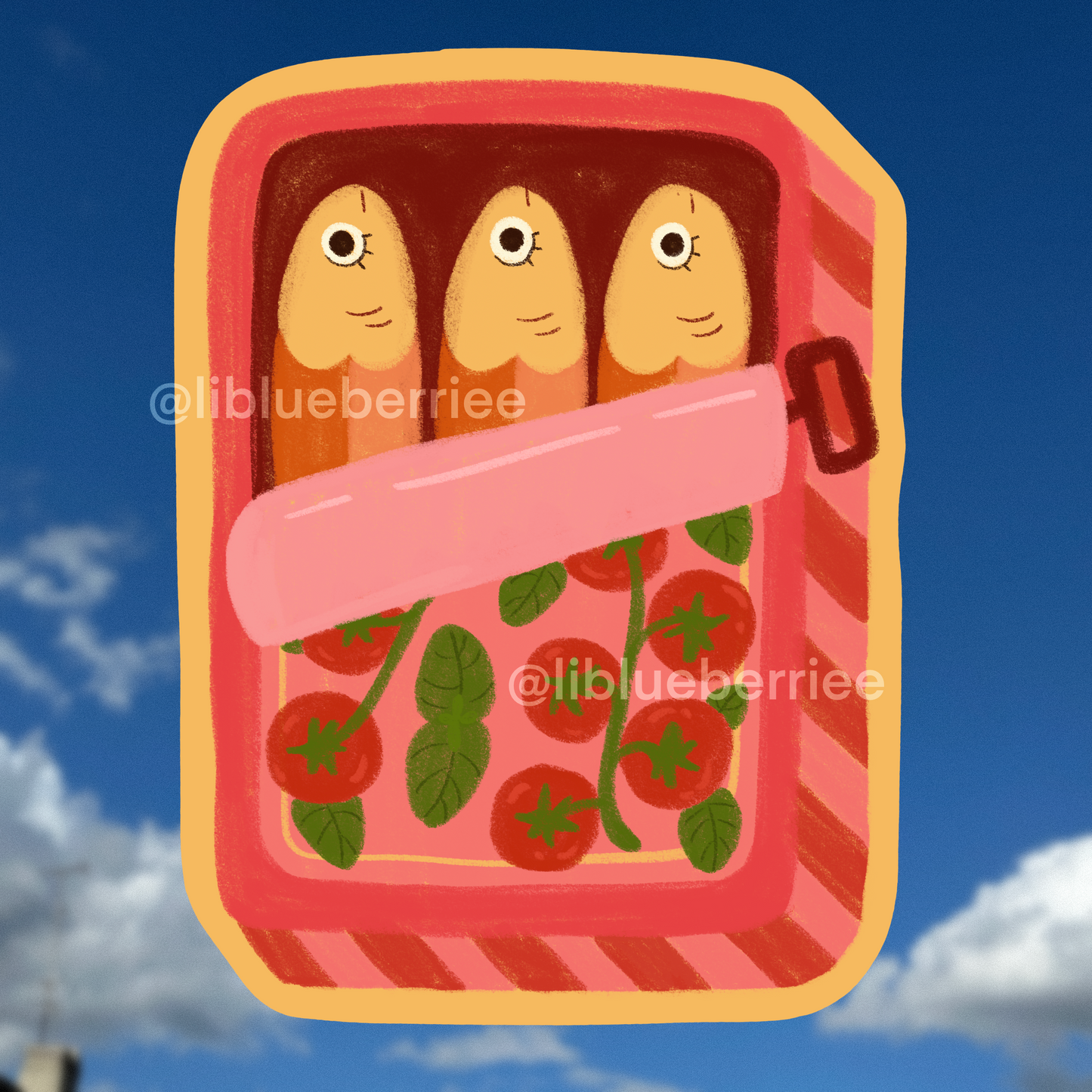 sardines sticker flake