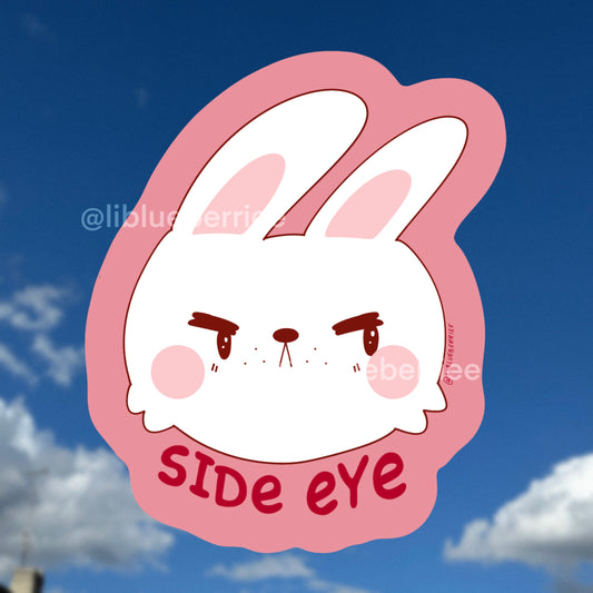 side eye sticker flake