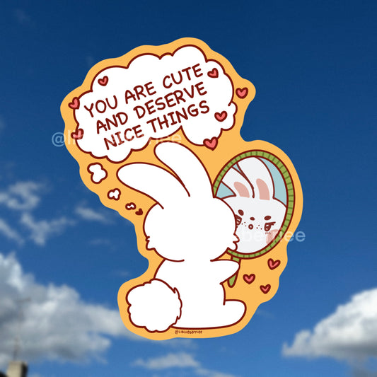 you are the cutest  sticker flake