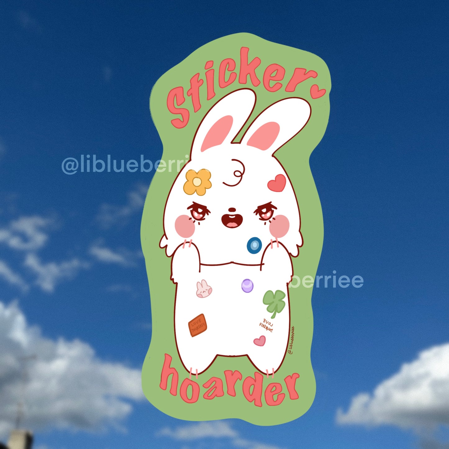 sticker hoarder sticker flake