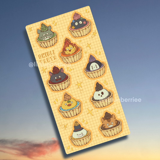 ghibli tarts sticker sheet