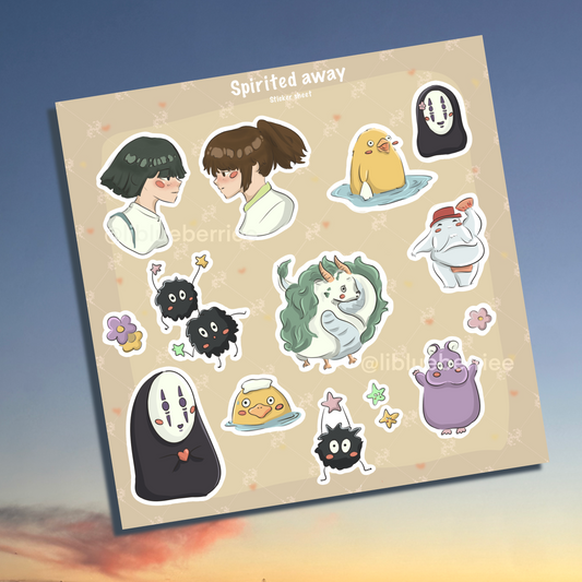 spirited away- ghibli sticker sheet