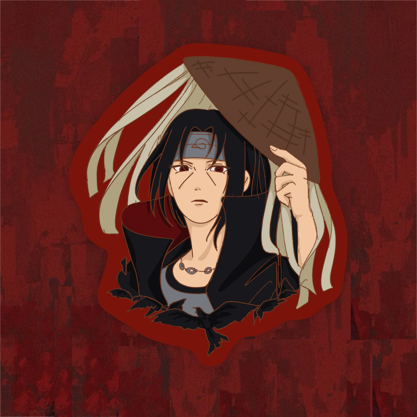 Itachi sticker flake