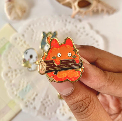 ghibli spring enamel pins