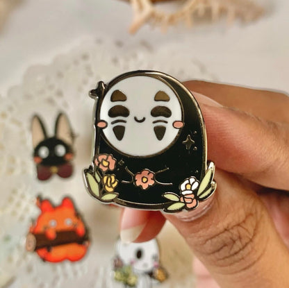 ghibli spring enamel pins