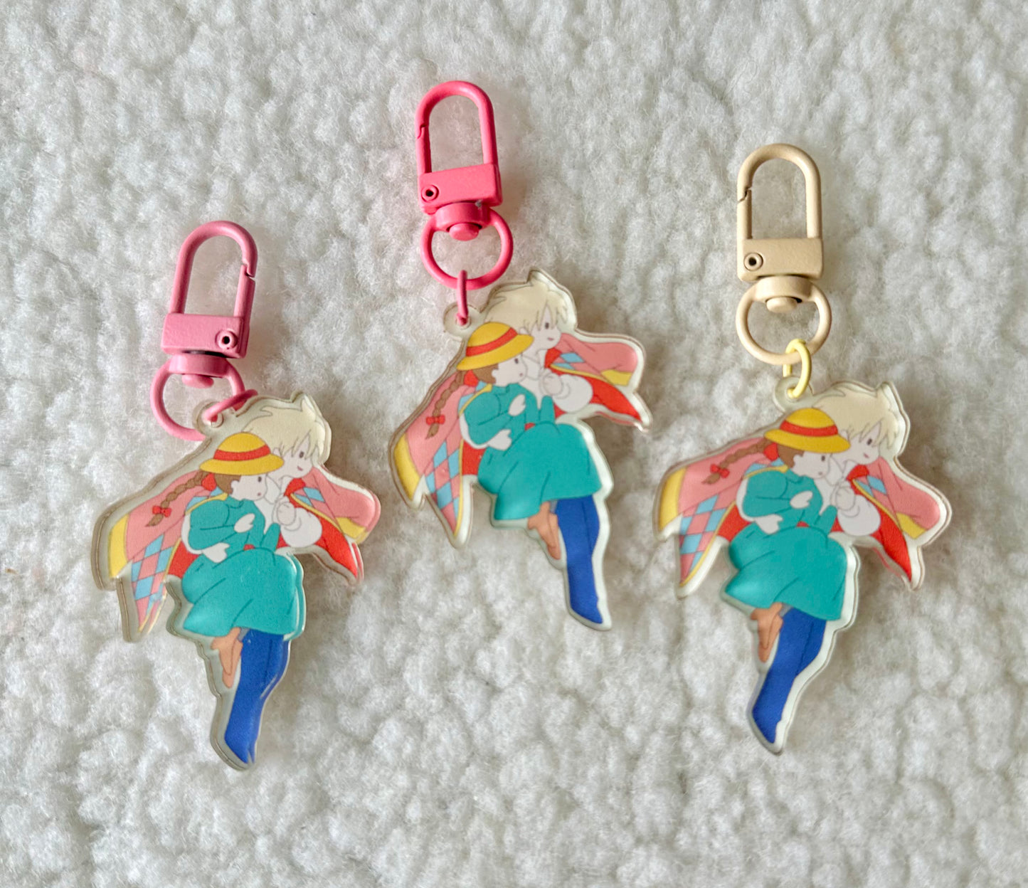 howls moving couple^acrylic keychain