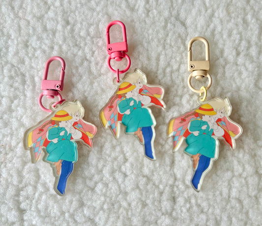 howls moving couple^acrylic keychain