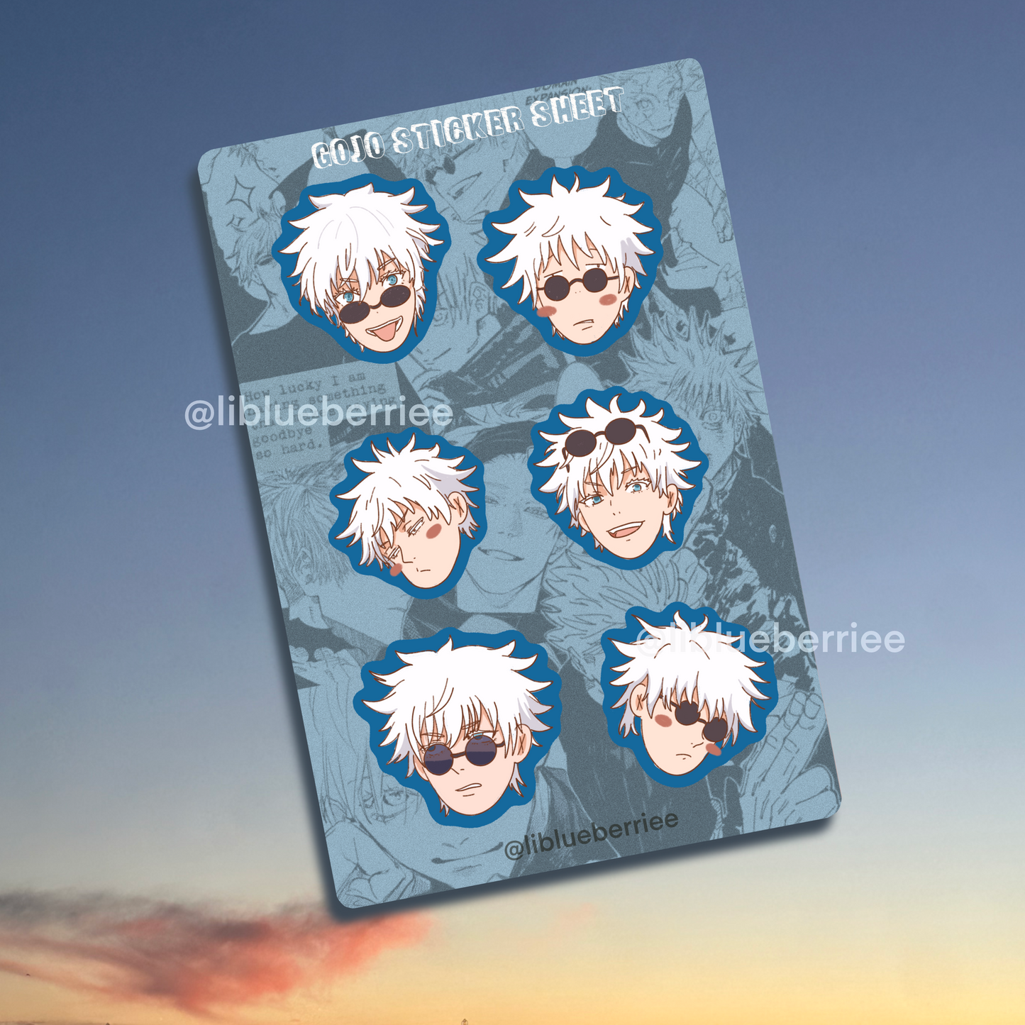 gojo sticker sheet