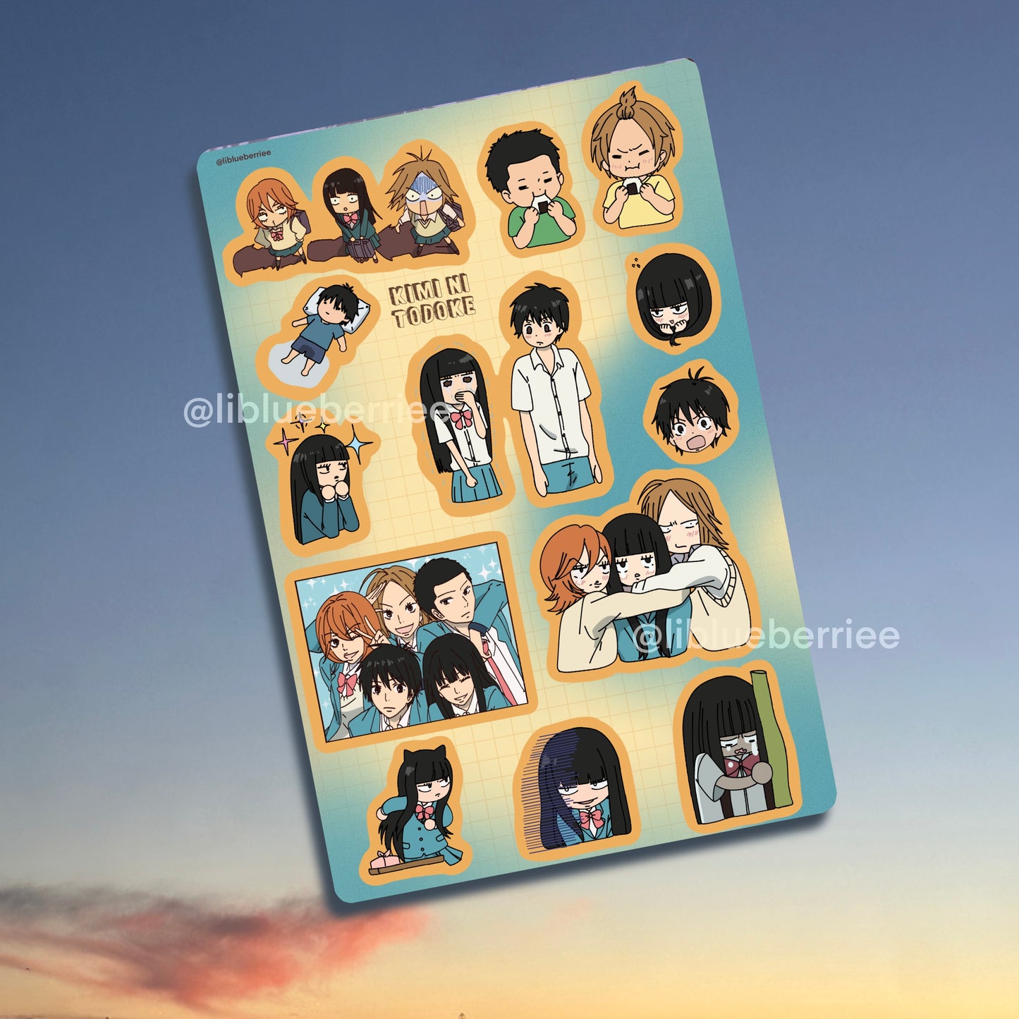 kimi ni todoke sticker sheet