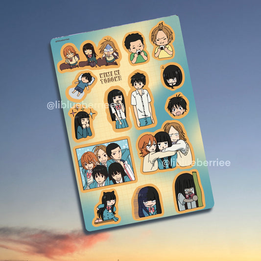 kimi ni todoke sticker sheet