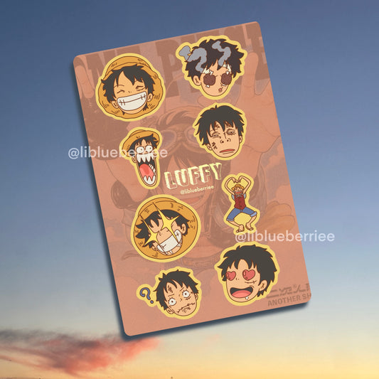 luffy sticker sheet