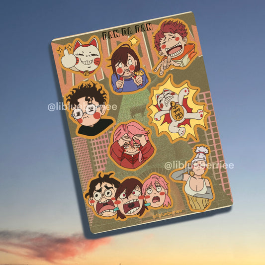 dan da dan sticker sheet